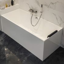 Tub with Wall Mounted Faucets