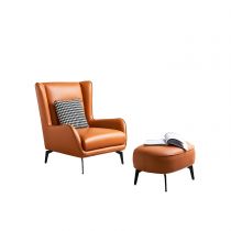 Accent Chair with Ottoman