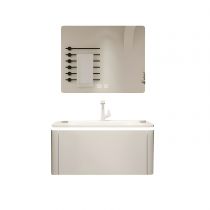 Vanity Con Rubinetto e Specchio Quadrato