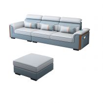 3-Sitzer-Sofa mit Ottomane