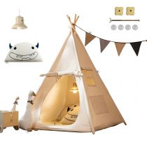 Playtent & Mat & Rattan Lamp & Doll