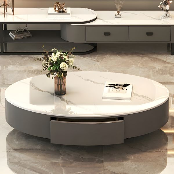 Manora Table Basse Moderne Du Milieu Du Siècle, Table Centrale Ovale