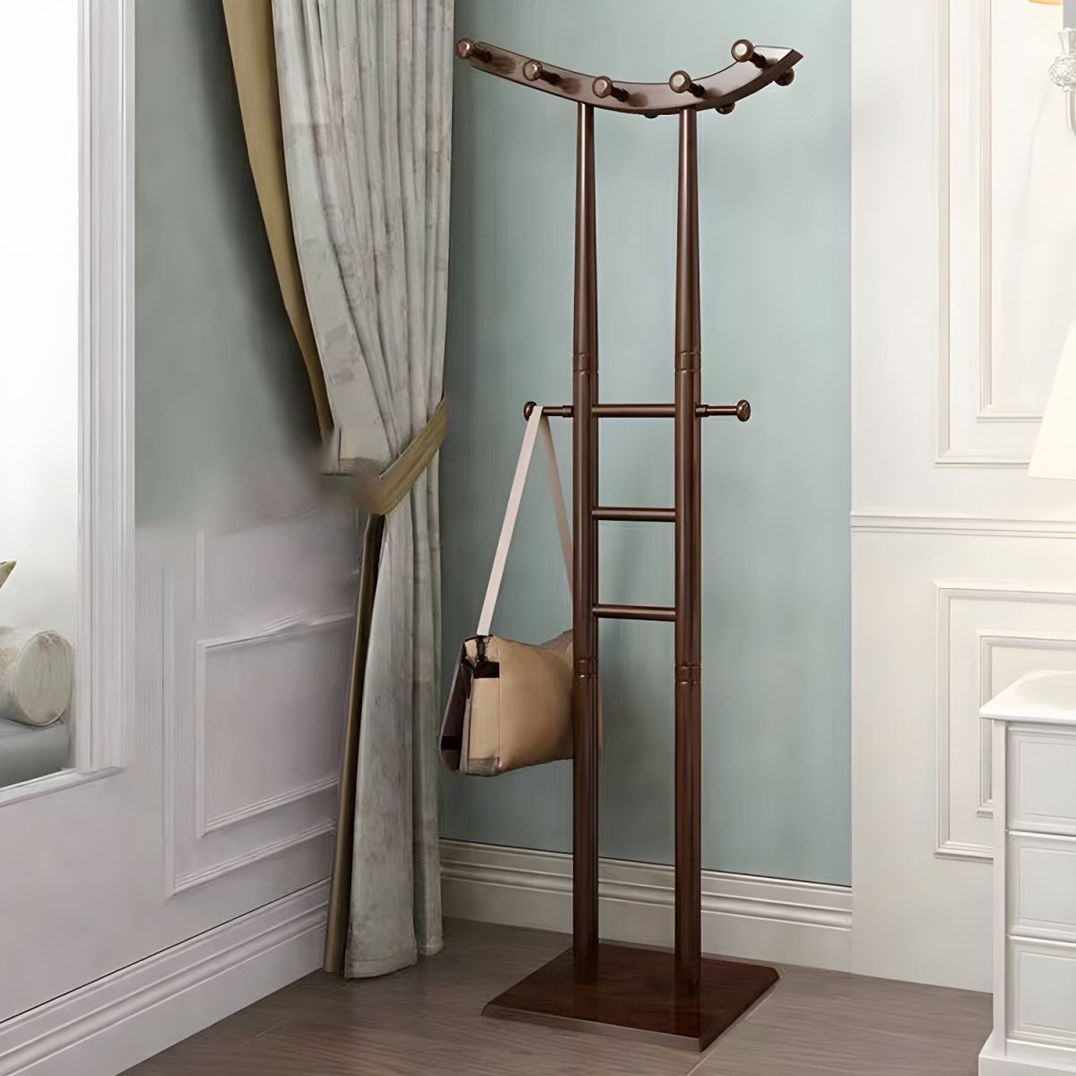 Modern Style Unique Shape Hall Stand Wooden Base for Living Room ...
