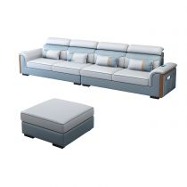 4-Sitzer-Sofa mit Ottomane