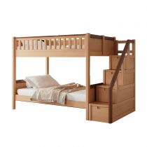 Bunk Bed with Ladder Cabinet