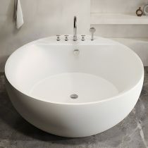 Badewanne & 5-Teiliges Set in Silber