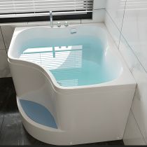 Banheira & Conjunto de Três Peças de Prata