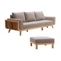 3-Seater Sofa with Ottoman