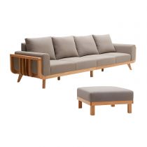 4-Seater Sofa with Ottoman