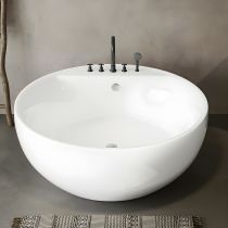 Badewanne & Schwarzes Fünfteiliges Set