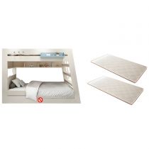 Bunk Bed & Mattress & Bookshelf & Ladder