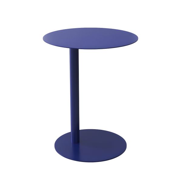 Nordischer bunter runder Metall-C-Tisch Beistelltisch mit schlankem skandinavischem Design
