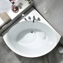 Vasca da Bagno + Set Quattro Pezzi Argento