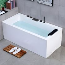 Vasca da Bagno + Set 5 Pezzi Gun Grey