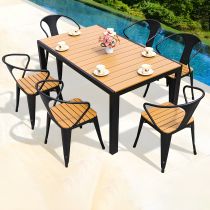 Table & 6 Chaises