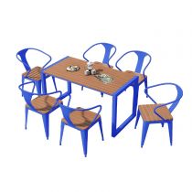 Table & 6 Chaises