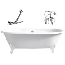 Tub with Deck Faucets