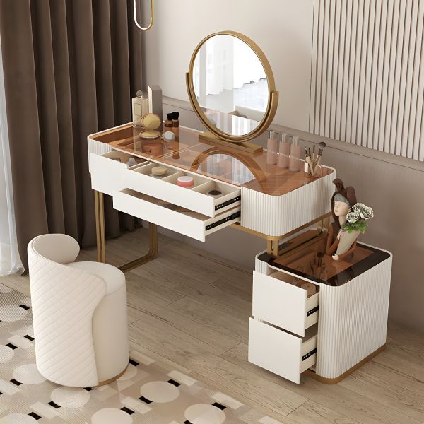 Tocador Moderno Tocador Sin Patas Ajustable Tocador, Cajon, Sin