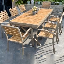 Table+8 chaises