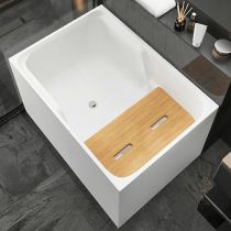 Bathtub & Solid Wood Seat Board