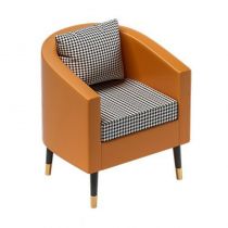 Orange Houndstooth