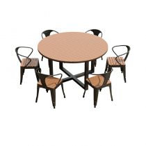 Table & 6 Chaises