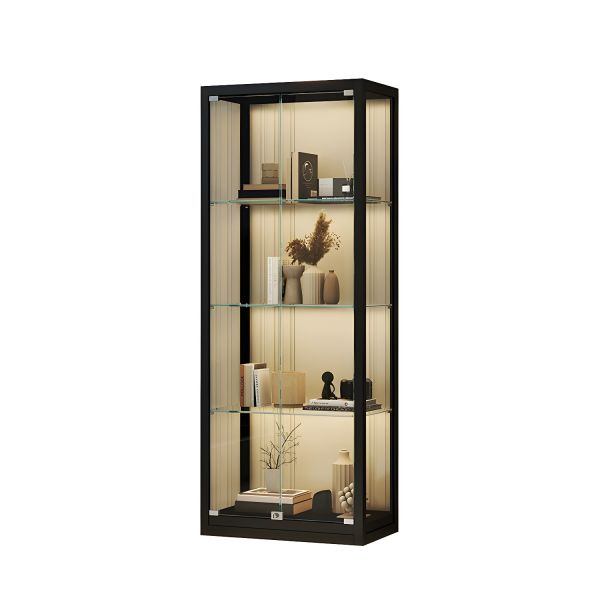 Gurexl Vitrine Avec Type-c Et Porte Vitrée Verrouillable