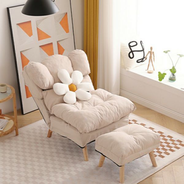 Wing Chair Recliner with Manual Push Back, Ideal for 35-40