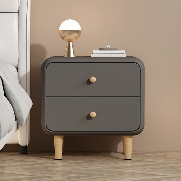 CENAP Comodino Piccolo Comodino in Legno massello Mobile con Ruote Comodino con 2 cassetti portaoggetti Cabina per Fessure Tavolino Moderno Stretto con Piccole Cuciture e Ruote scorrevoli