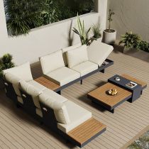 3 pcs (3-Seater Sofa & 3-Seater Midposition Sofa & Coffee Table)