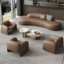 Chair & 5-Seater Sofa & Coffee Table