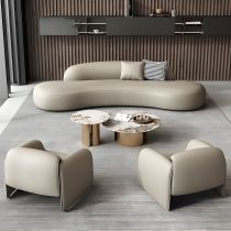 Chair & 4-Seater Sofa & Coffee Table & Side Table