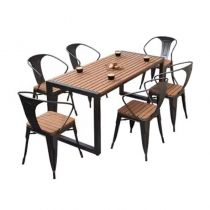 Table & 6 Chaises