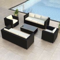 5-Piece Set (2 Chairs & 3-Seater Sofa x 2 & Coffee Table)