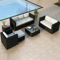 5-Piece Set (Chair&Loveseat&3-Seater Sofa&Coffee Table&Ottoman)