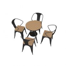 Table & 4 Chaises