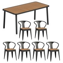 Table & 6 Chaises