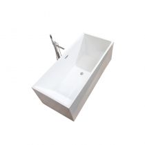 Bathtub & Silver Freestanding Faucet