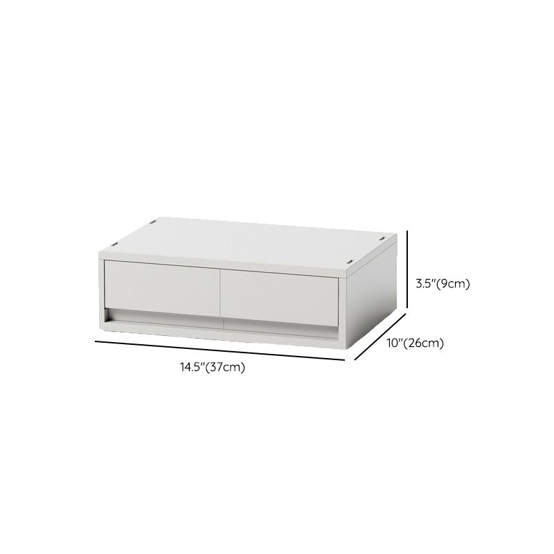 Minimalist White Desktop File Cabinet With Drawers and Top Storage Dimensions