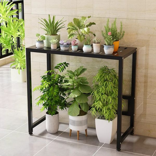 Multi-Level Industrial Rectangle Metal Flower Rack , 39