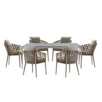 Table & 6 Chaises