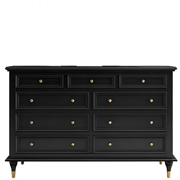 victorian black dresser Black Gothic Dresser w/ Mirror