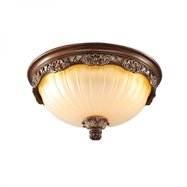 ガラスシェード付きの3つのライト天井取り付け照明、LED/白熱灯