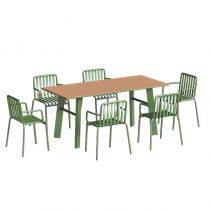 Table & 6 Chaises