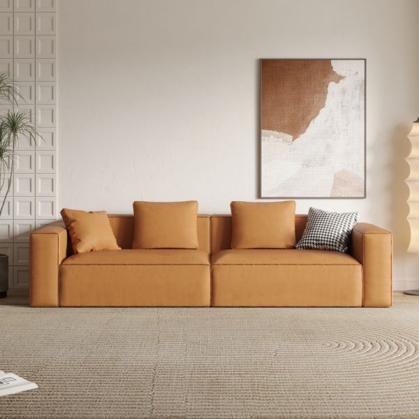 a28　ソファ Partridge | Loveseat with Light Wood Legs - OfficeSource