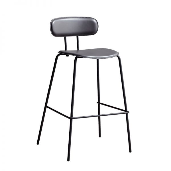 hide LEMONed　身幅56.5cm Lemon Color Minimalist Round Hideskin Pub Stool with Under