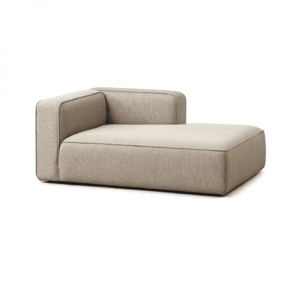 Chic Oatmeal Sofa with Concealed Support for Drawing Room