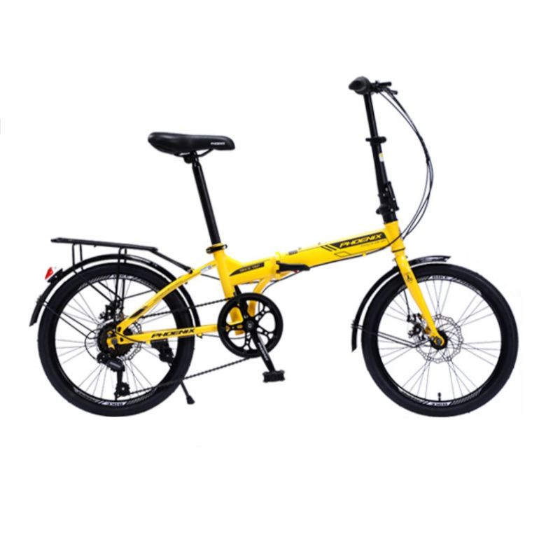 Phoenix Gallop 20-Inch Foldable Bike, 7-Speed, Ultra-Light, High Carbon ...