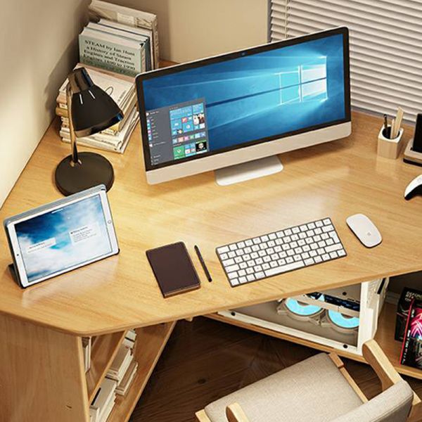 コーナー＆L字型デスク三角コーナーオフィステーブルセット、本棚、机