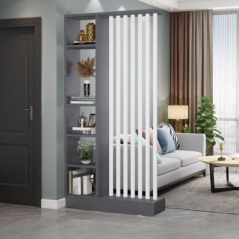 Trendy Freestanding Reclaimed Wood Transparent Office Partition with ...
